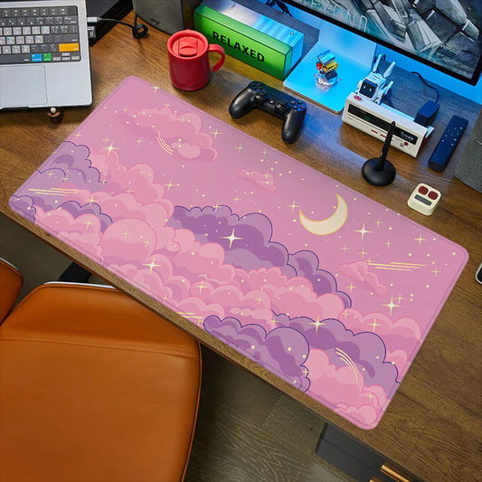 Pink Mouse Pad Skyscape Large Mousepad 90x40 Gaming Accessories Pads Rubber Computer Desk Mat Xxl Extended Mouse Mats