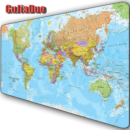 80x40CM Large Size Map Mouse Pad Notebook Keyboard Table Pad XXL Lockedge Desk Mat Gaming Hoom Accessories Gamer Pc Cushion Rug